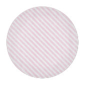 Rosa Streifenschneide Schneidebrett (Vorderseite)