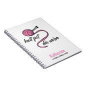 Rosa Strick Schnell, Die Warm Notizblock (Rechte Seite)