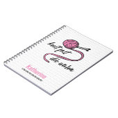 Rosa Strick Schnell, Die Warm Notizblock (Linke Seite)