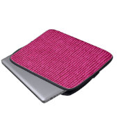 Rosa Strickwolle nah Laptopschutzhülle (Vorne Knopf)