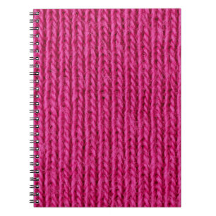 Rosa Strickwolle Notizblock