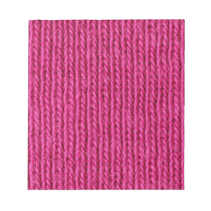 Rosa Strickwolle Notizblock