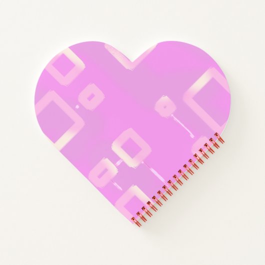 Rosa Strip-Notebook Notizblock (Rückseite)