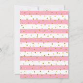 Rosa Stripe Afrikanisches Mädchen Erste Kommune Dankeskarte (Rückseite)