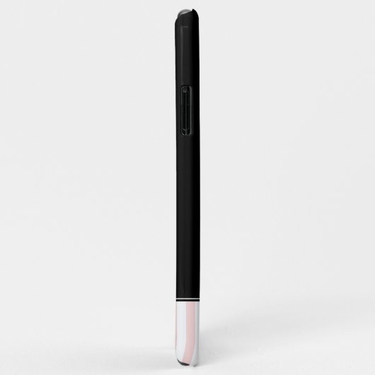 Rosa Stripes Eiffelturm Case-Mate iPhone Hülle (Hinten/Rechts)