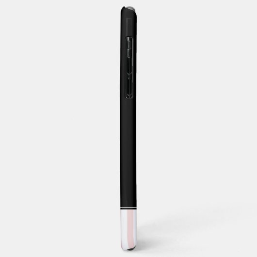 Rosa Stripes Eiffelturm Case-Mate iPhone Hülle (Hinten/Links)