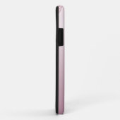 Rosa Stripes Monogramm des Brustkrebs-Überlebend-| Case-Mate iPhone Hülle (Hinten/Rechts)