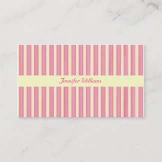 Rosa Stripes Visitenkarte