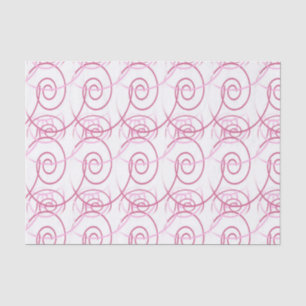 Rosa Strudel-Weiß 10" X 15" Seidenpapier