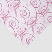 Rosa Strudel-Weiß 10" X 15" Seidenpapier (Ausschnitt)