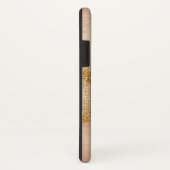 *~* rosa strukturierter GoldGlitzer beunruhigtes Case-Mate iPhone Hülle (Hinten/Rechts)