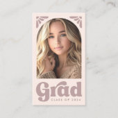 Rosa Studierende Abschluss Netzwerk Foto Arch Visitenkarte (Vorderseite)