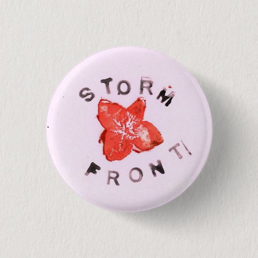 Rosa Sturm-Front Button (Vorderseite)