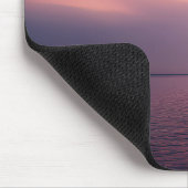 Rosa Sturmwolken und Wasser Mousepad (Ecke)
