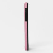 Rosa subtiler prägeartiger Art-Damast iPhone 5 Case-Mate iPhone Hülle (Hinten/Links)