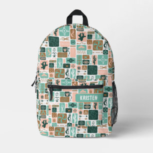 Rosa Südwesten Bedruckter Rucksack