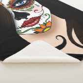 Rosa Sugar Skull Portrait Sherpadecke (3/4)