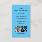 Rosa Sugar Skull Portrait Visitenkarte (Rückseite)