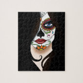 Rosa Sugar Skull Puzzle (Vertikal)