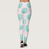 Rosa Sukkulent Leggings (Rückseite)