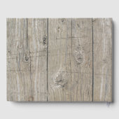 Rosa Sunset Bloom Blumenrahmen Hochzeitsbuch Gästebuch (Rückseite)