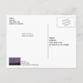 Rosa-Supermoon-Adler Postkarte (Rückseite)