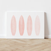 Rosa Surfbretter Leinwanddruck