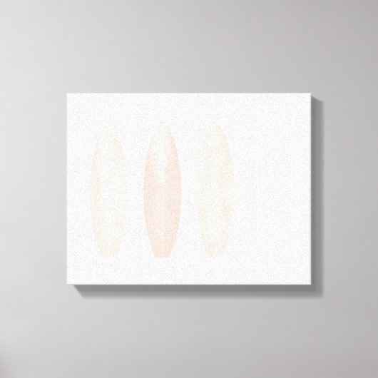 Rosa Surfbretter Leinwanddruck (Vorderseite)