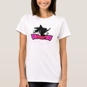Rosa Surfen T-Shirt