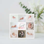 Rosa süß ein ab 1. Geburtstag Multi Foto (Stehend Vorderseite)