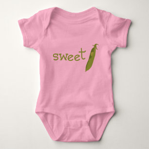 Rosa süße Erbse Onsie Baby Strampler