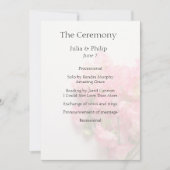 Rosa, süße Erbsen mit Platz für Text Hochzeit (Vorderseite)