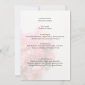 Rosa, süße Erbsen mit Platz für Text Hochzeit (Rückseite)