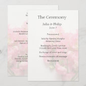 Rosa, süße Erbsen mit Platz für Text Hochzeit (Vorne/Hinten)
