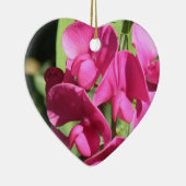 Rosa süße Erbsen-Verzierung Keramik Ornament (Rechts)