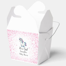   Rosa süßes Wasserfarbe-Einhorn-Baby-Party