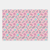 Rosa Süßigkeiten Geschenkpapier Set (Vorderseite 2)