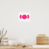 Rosa Süßigkeiten Poster (Küche)
