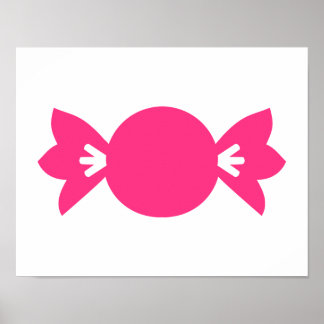 Rosa Süßigkeiten Poster