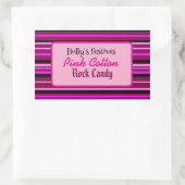Rosa Süßwarenschild aus Baumwolle Rechteckiger Aufkleber (Tasche)