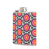 Rosa Suzani Muster Flachmann (Links)