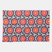 Rosa Suzani Muster Geschirrtuch (Horizontal)