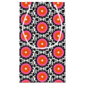 Rosa Suzani Muster Kleine Geschenktüte (Rückseite)