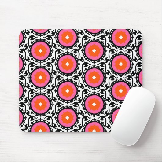 Rosa Suzani Muster Mousepad (Mit Mouse)