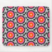 Rosa Suzani Muster Mousepad (Vorne)