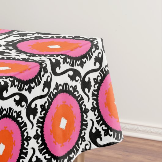 Rosa Suzani Muster Tischdecke (Beispiel)