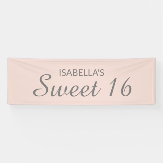 Rosa Sweet 16 Banner (Horizontal)