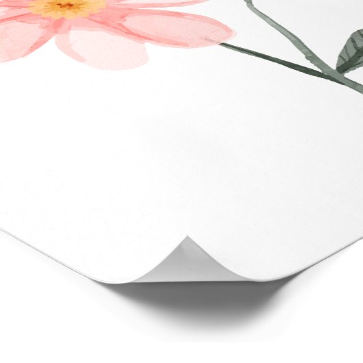 Rosa Sweet Blume Kinderzimmer Dekoration (Ecke)