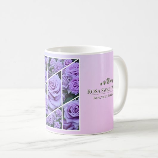 Rosa Sweet Moon Kaffeetasse (VorderseiteRechts)