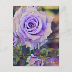 Rosa Sweet Moon [Postcard] Postkarte